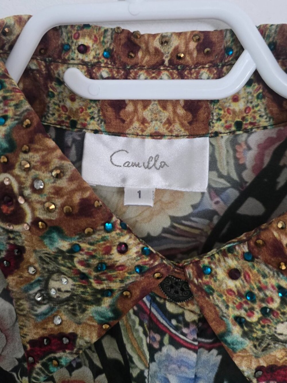 Camilla Flamenco Sweep Blouse Size 1 Small - Picture 6 of 9